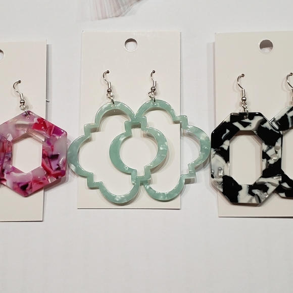 Acrylic Earrings - Picture 1 of 2